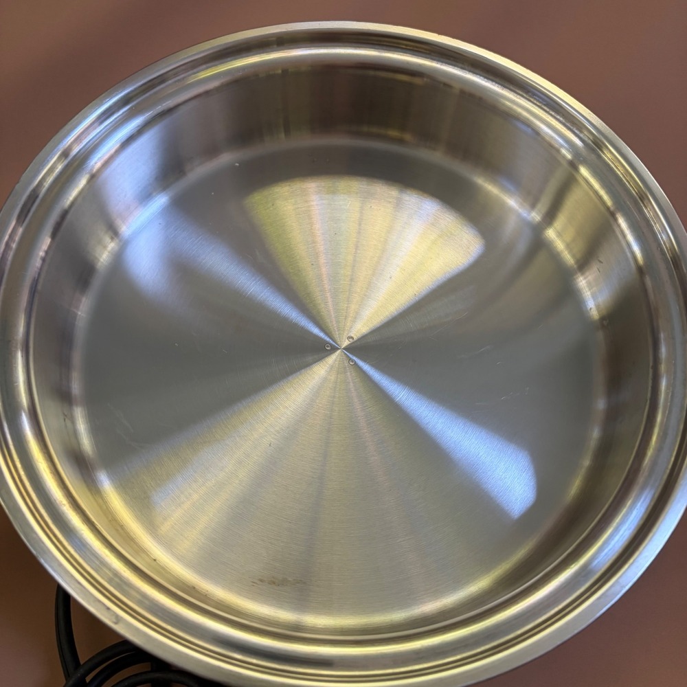 Saladmaster 17815 Electric Skillet Stainless Steel Made in USA Egg Insert Tested